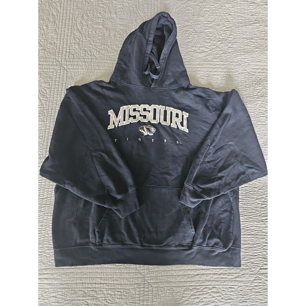 Cadre Missouri Tigers Hoodie Sweatshirt Mens XXL Black NCAA Football Mizzou